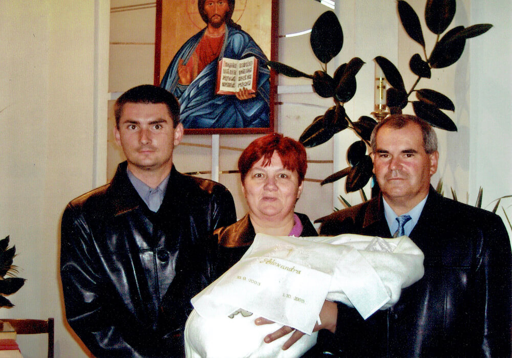 Krst prvej vnučky 01.10.2006