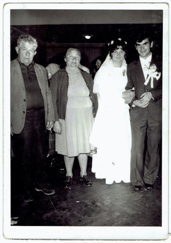 S rodičmi na svadbe, rok 1976